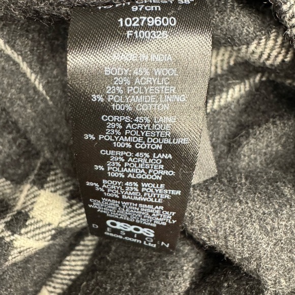 ASOS Ladies Design Flannel Shirt Size Small. - Picture 9 of 9